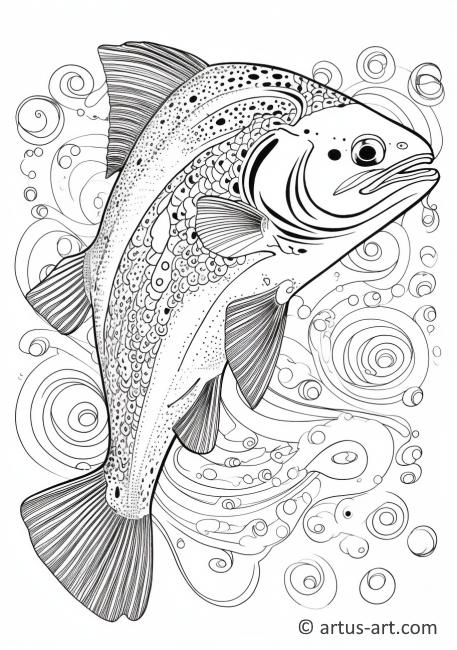 Trouts Coloring Page